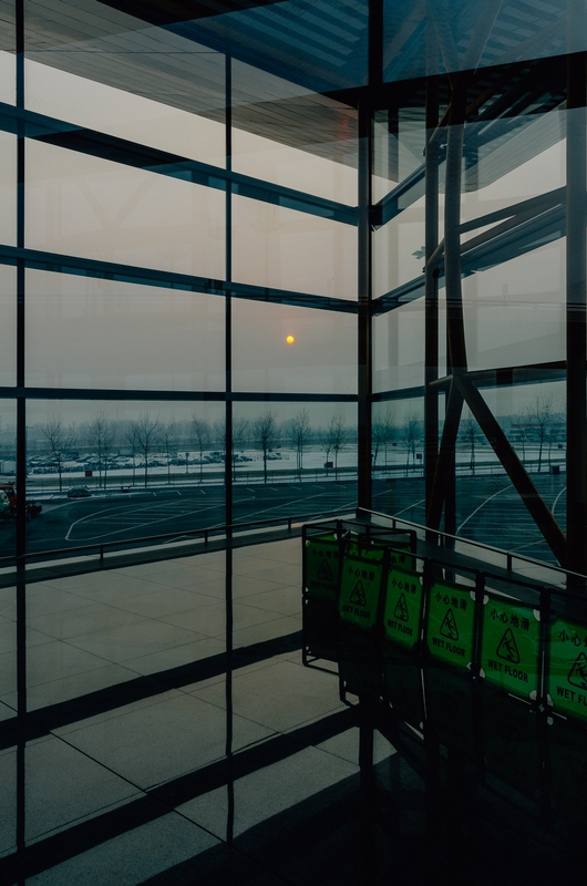 Sunset at the Beijing Airport