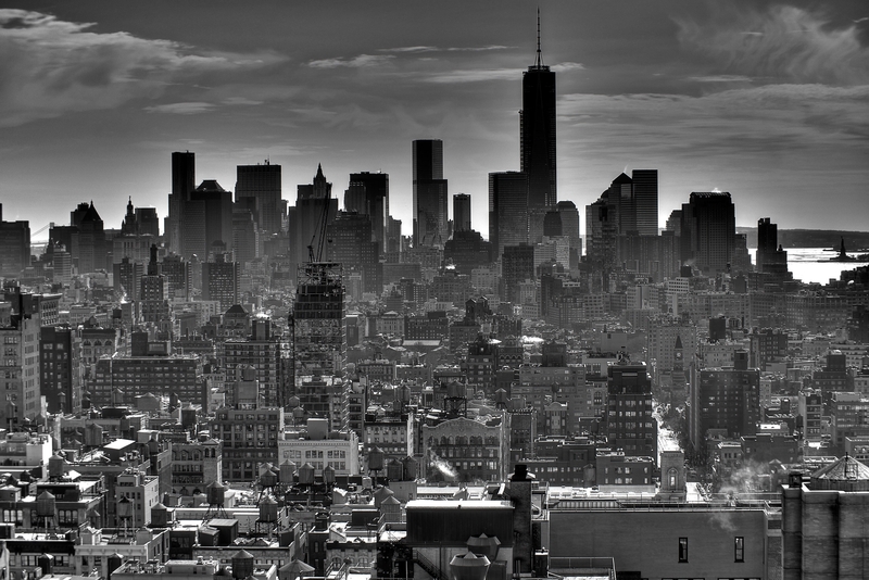 Lower Manhattan in Black and White