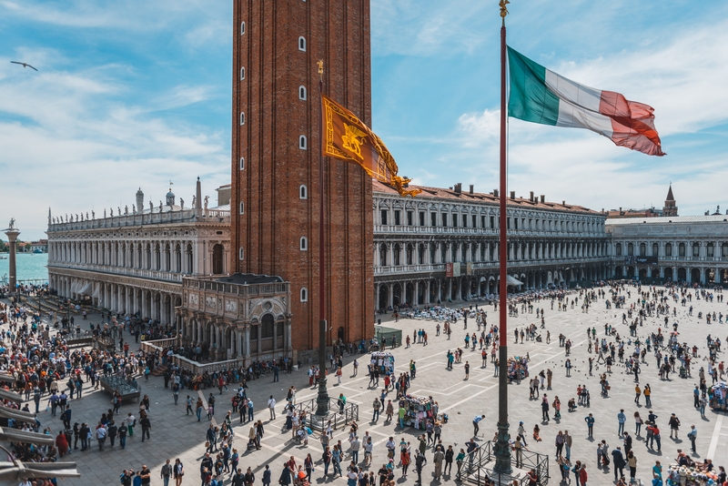Overlooking the Piazza and Campanile of San Marco