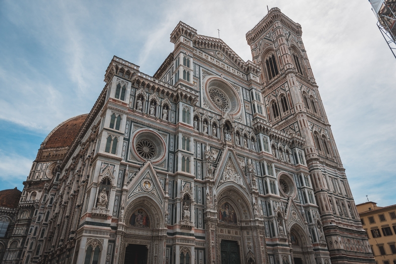 Outside the Florence Cathedral