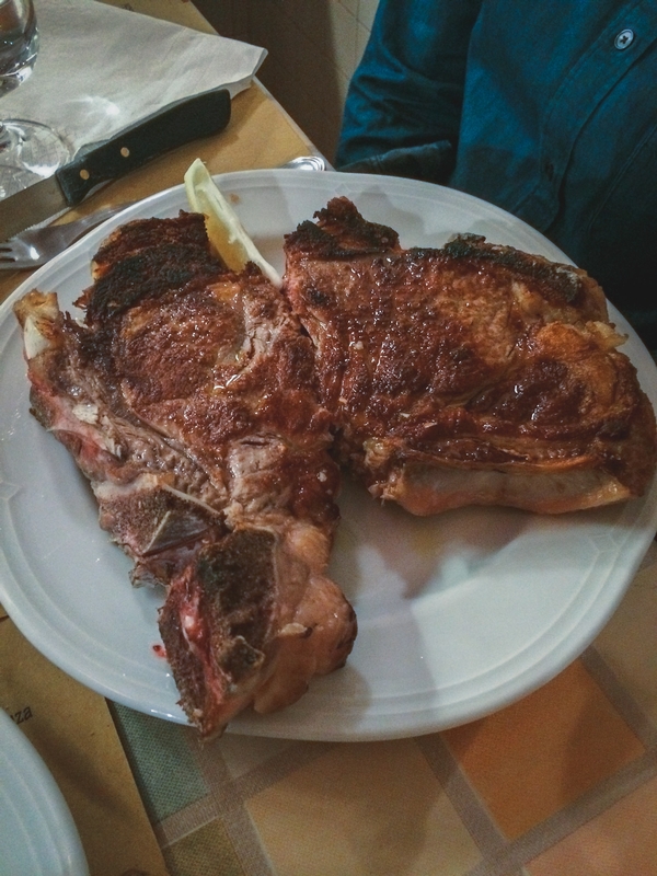 The Florentine Steak at Trattoria Mario