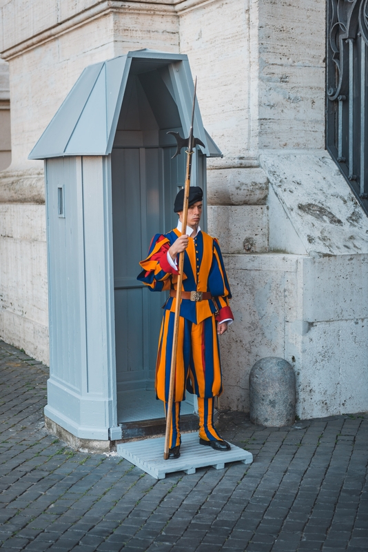 The Swiss Guard Outside St Peters Basilica 2