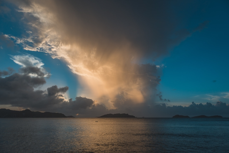 A Stormy Sunset over St Bart