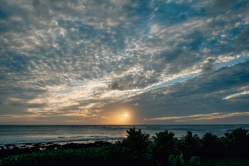 The Kauai Sun at Sunset