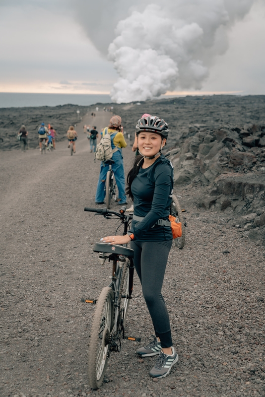 Biking to See the Volcano 2