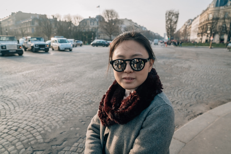 Jessica on the Streets of Paris