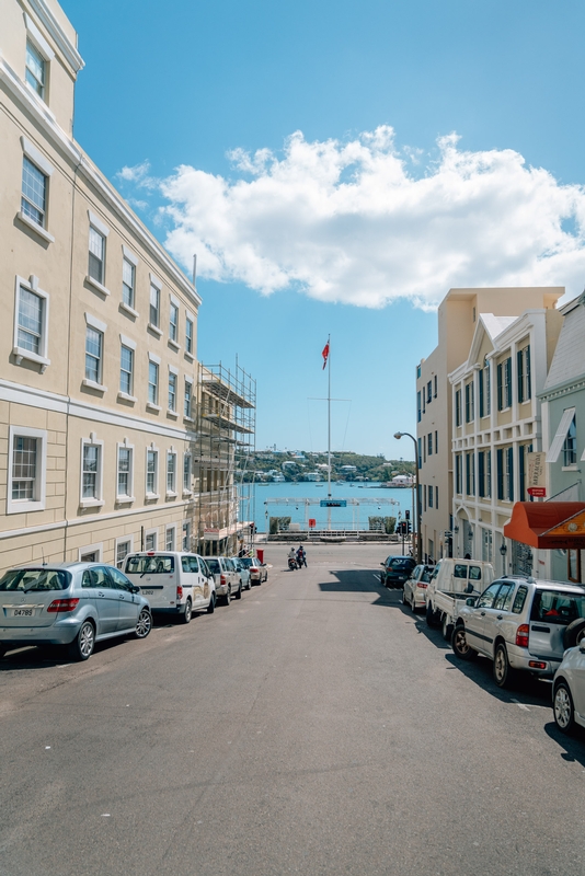Countdown to the Americas Cup 2017 in Downtown Hamilton Bermuda