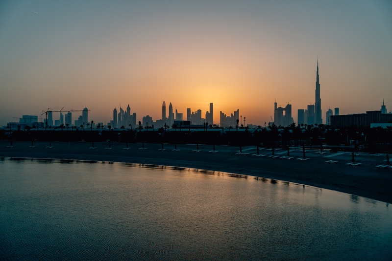 Sunrise over Dubai