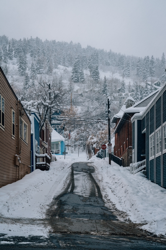 A Snowy Alley of Park City