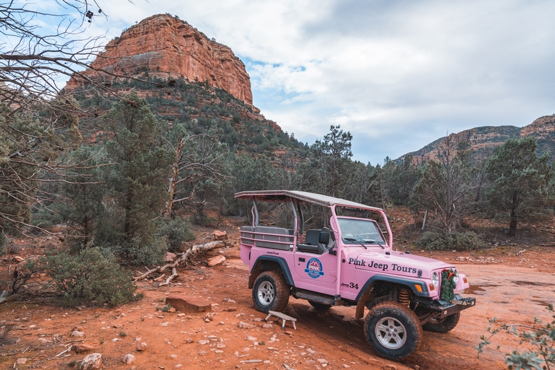 A Break on the Pink Jeep Tour