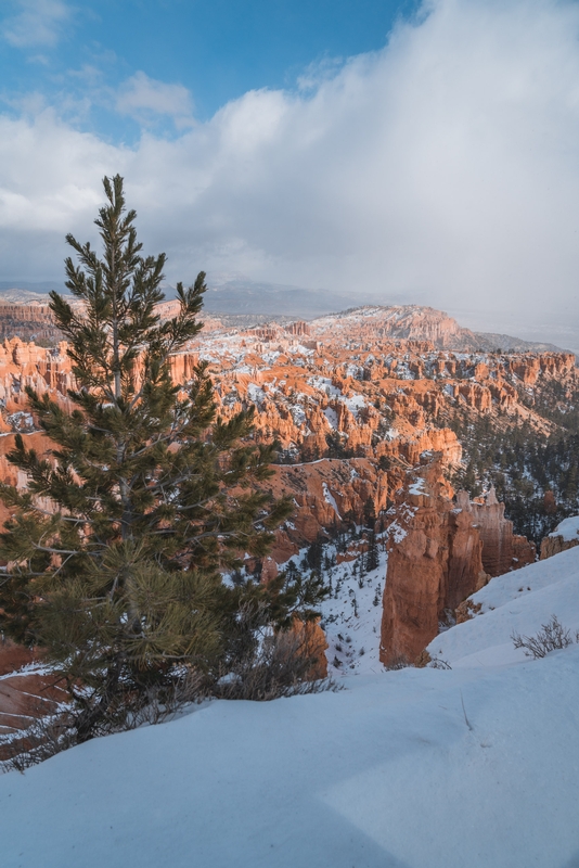 A Snowy Day over Bryce Canyon
