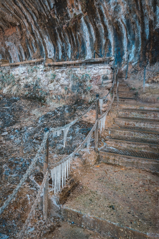 The Weeping Rock Icy Stairs