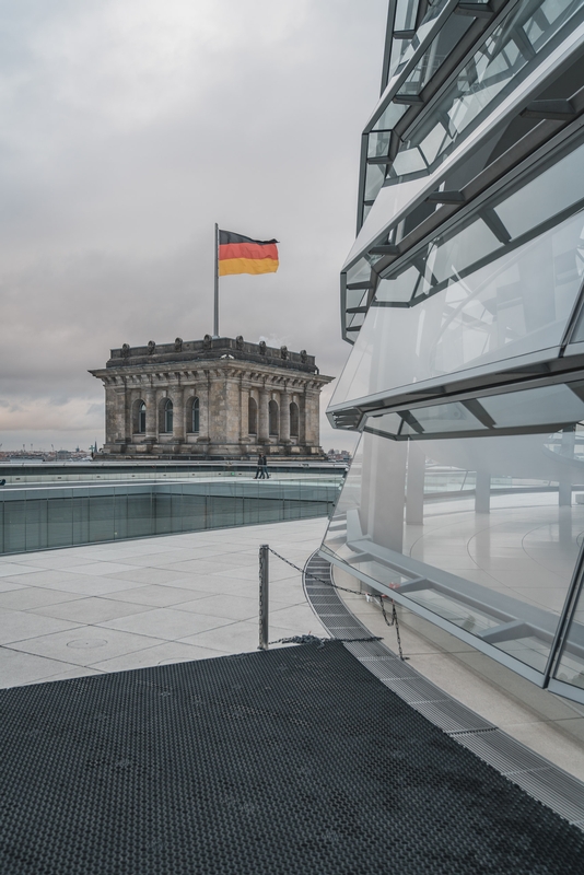 Atop the Reichstag