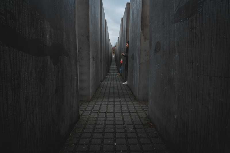 Inside the Monument to the Murdered Jews of Europe - Wide