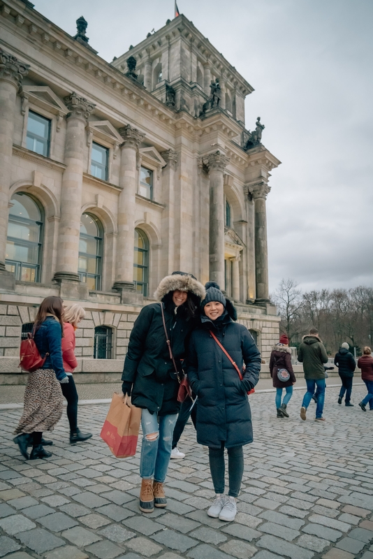 Nicole & Jessica Outside the Reichstag