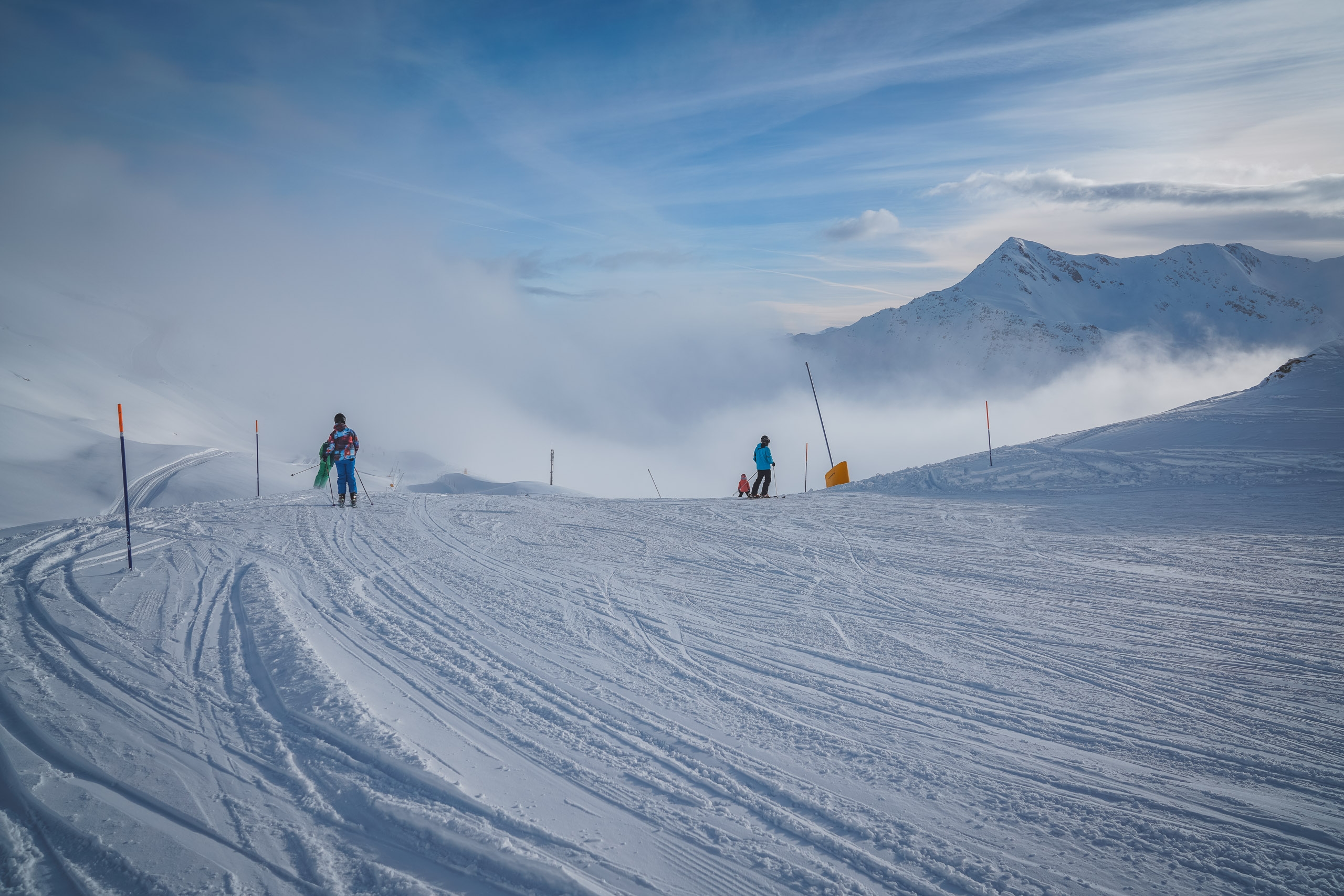The First Run of the Day at Andermatt